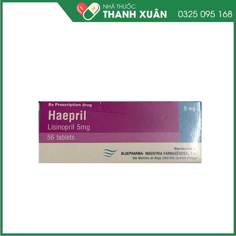 Heapril 5 mg điều trị tăng huyết áp, suy tim, nhồi máu cơ tim cấp